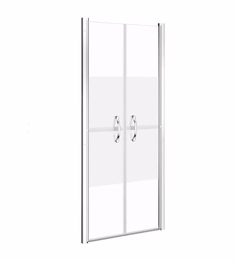 Porta per Doccia vidaXL in Vetro ESG Semi-Satinato, L: 101 cm, H: 190 cm, Colore Argento – 2