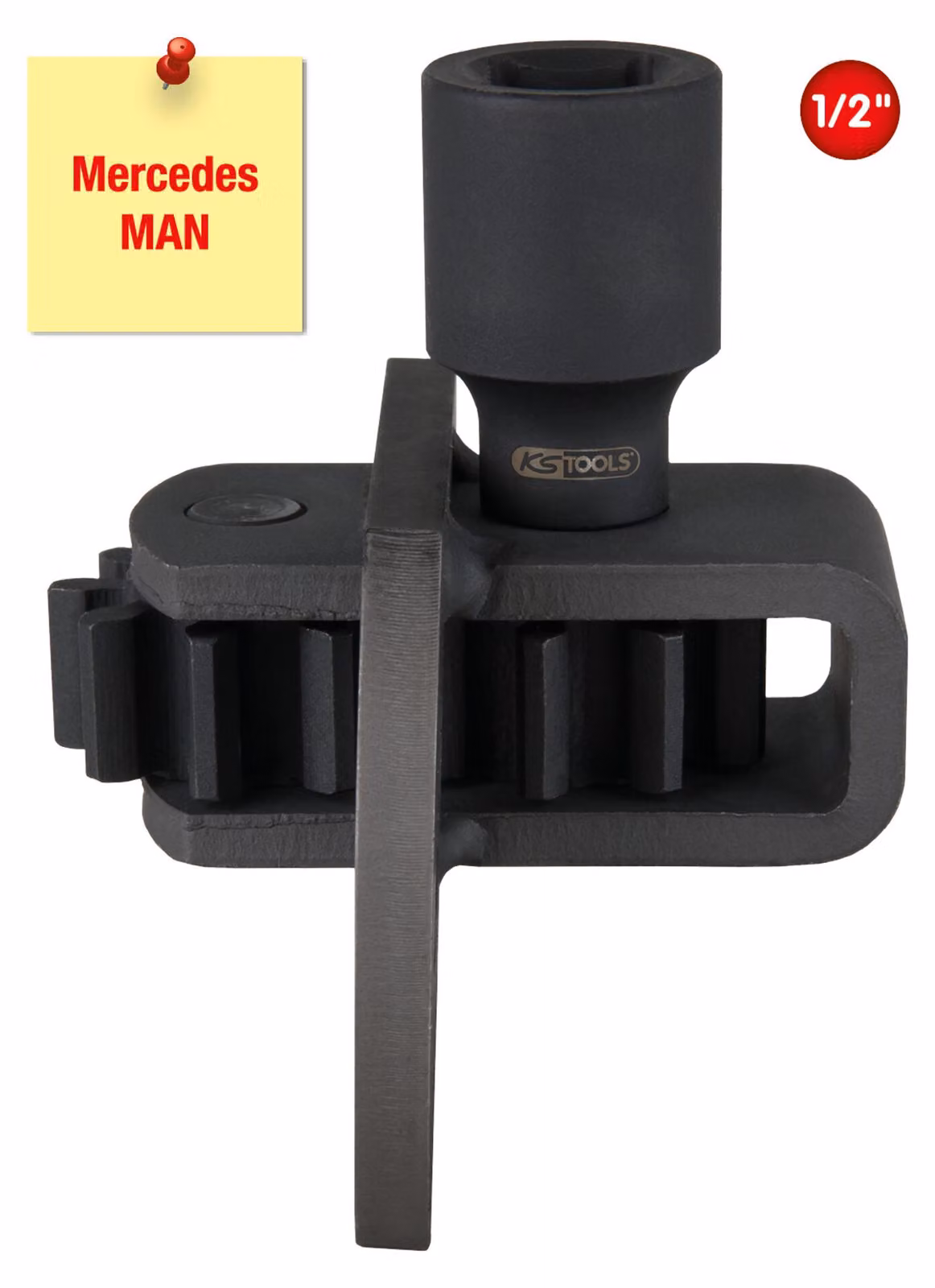 KS TOOLS Dispositivo di rotazione del motore da 1/2' per Mercedes / MAN, 70mm ( 455.0020 )