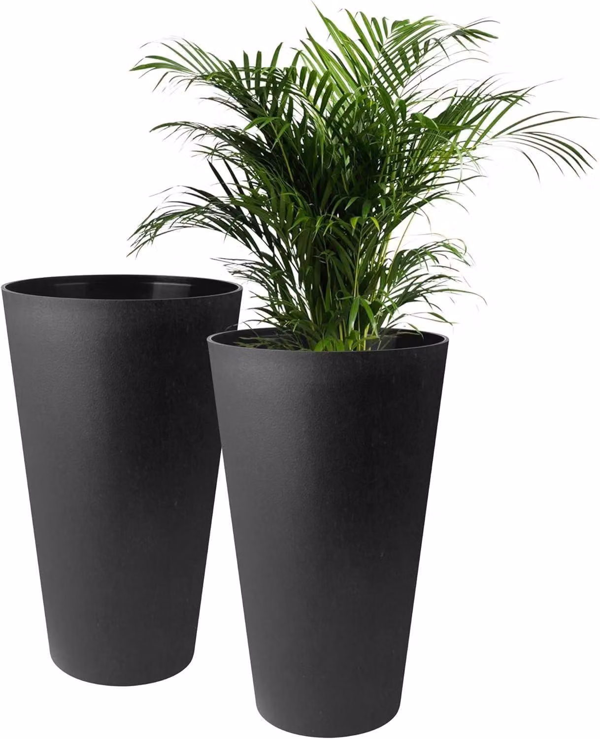 Omgoods - Set di 2 vasi alti per piante, adatti sia per interni che per esterni (30 cm)