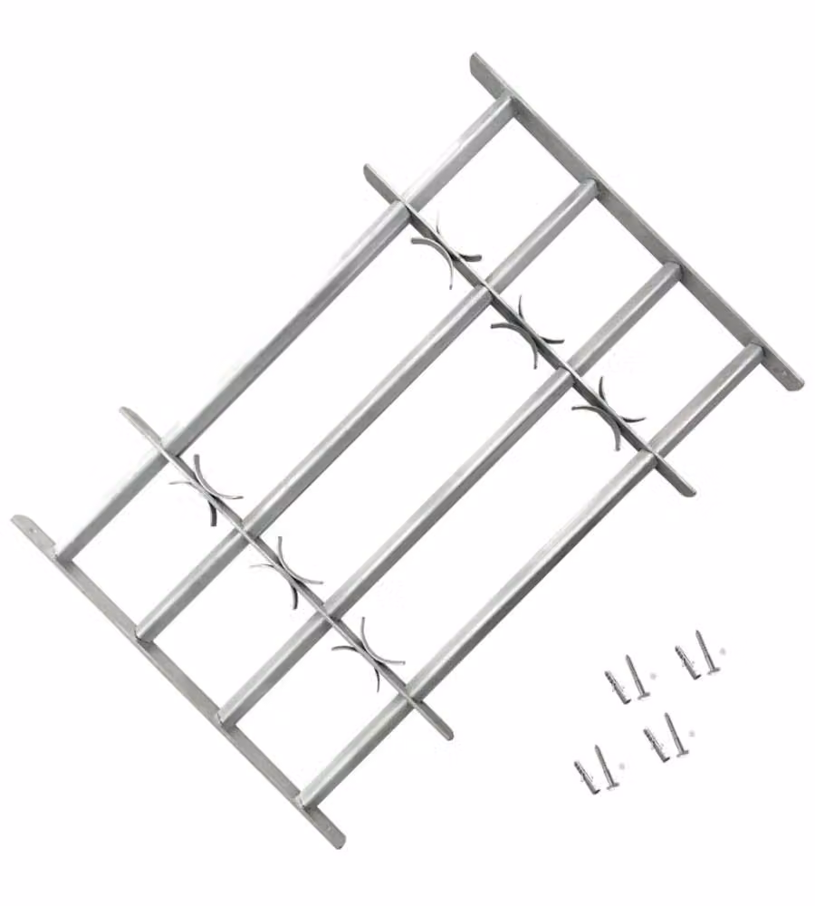 Grate per Finestre Regolabili 2 pz 1000-1500 mm