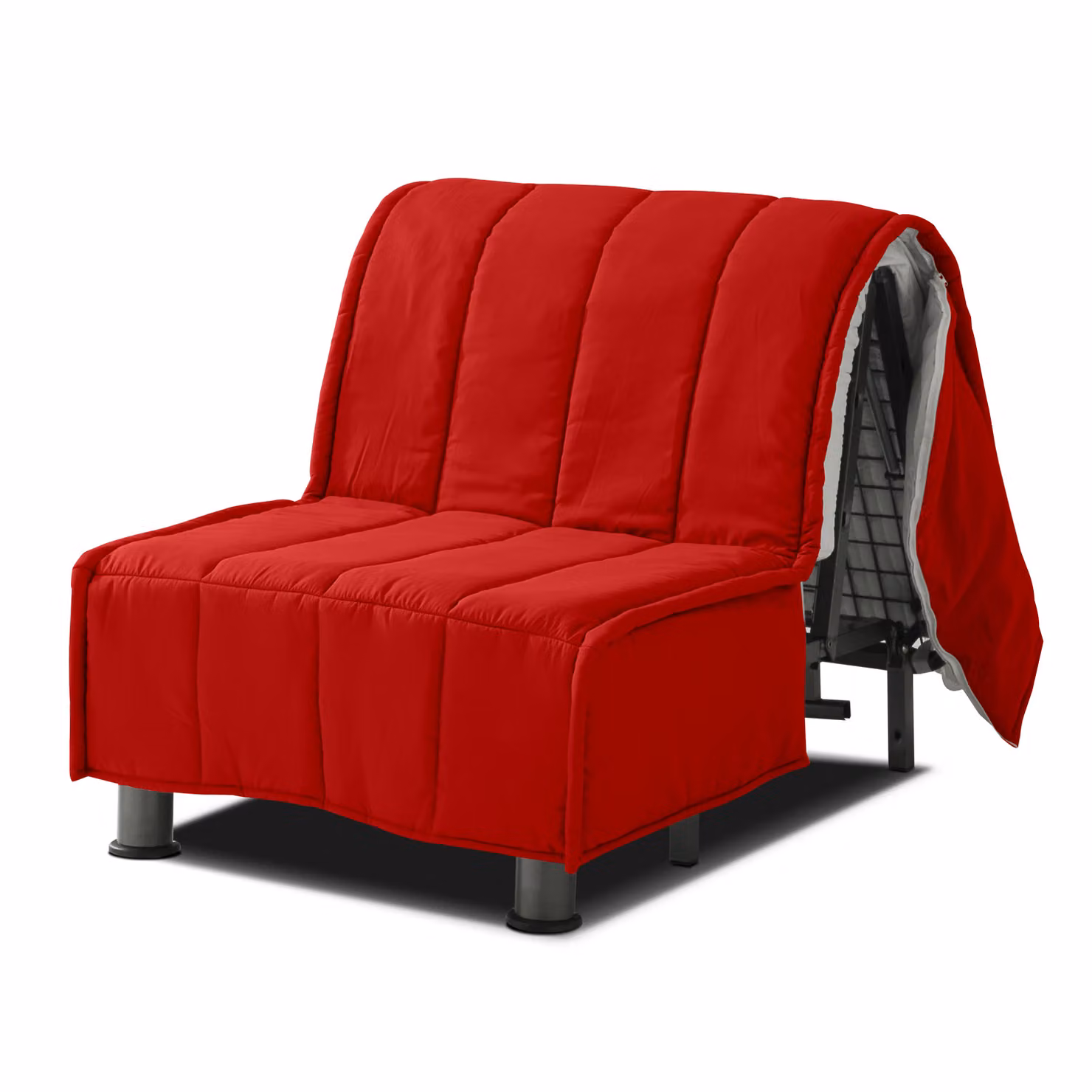 Copertura Divano Letto + Cuscini EVENING 80x190 cm Rosso