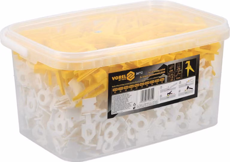 Sistema di livellamento piastrelle 1mm 700+200 pinze
