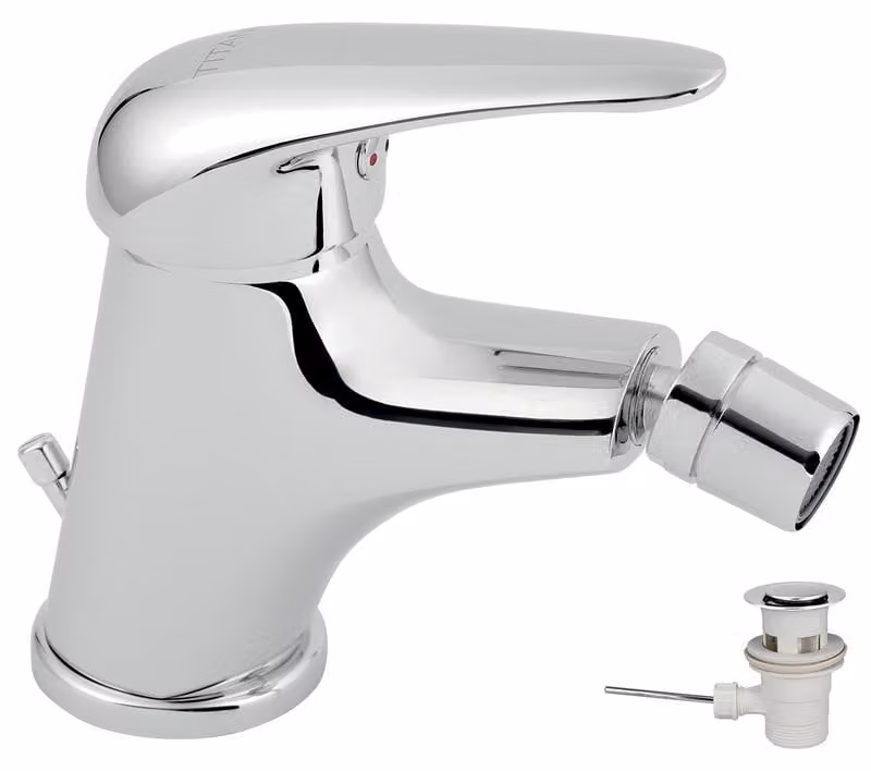 Rubinetto bidet con beccuccio cromato Titania Hit