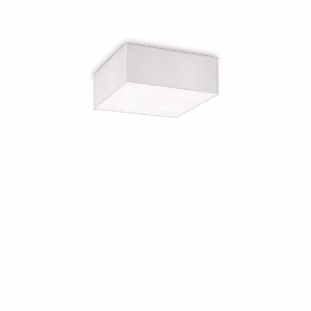 Ideal Lux plafoniera Ritz 4 luci 40 x 40cm bianco, cromo 152875