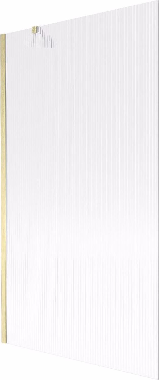 Mexen Next parete doccia da bagno 1 anta 100 x 150 cm, righe, oro spazzolato - 895-100-000-00-09-55