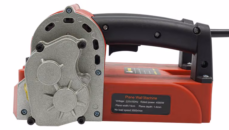 Levigatrice elettrica per muri - Potenza: 4580 W - Larghezza di levigatura: 15 cm - Colore: rosso - Adatta per interni ed esterni