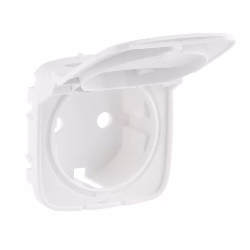 Legrand Valena Allure Coperchio per presa di corrente con contatto di terra Coperchio a cerniera Colore: bianco ultra 754845