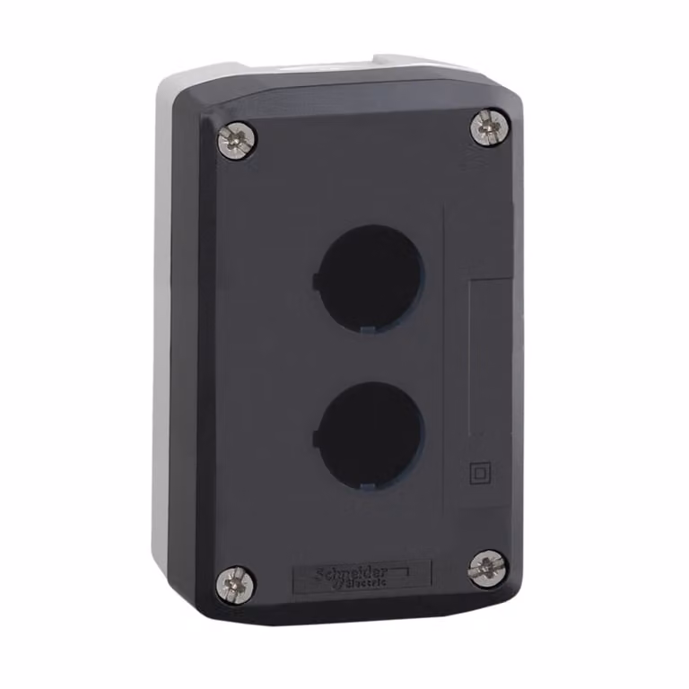 Schneider Electric Custodia vuota 2 posizioni RAL 7035/7016 XALD02