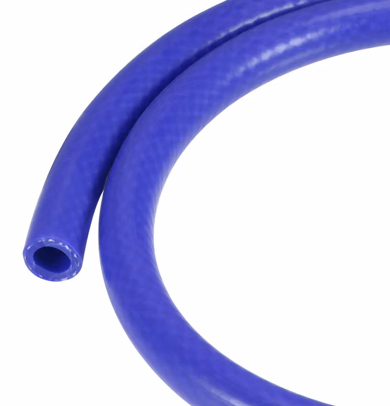Tubo in silicone, diametro interno 10 mm, lunghezza 1 metro, colore blu, rinforzato, pressione massima 101 psi, temperatura massima 200 °C