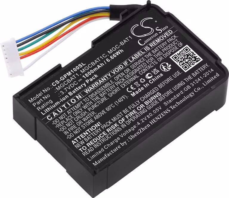 TECHTEK Batteria compatibile con [GasClip] MGC, MGC-PUMP Detectors, Multi Gas Clip MGC Pump IR, Multi Gas Clip MGC Pump Pellistor sostituisce MGC-BAT
