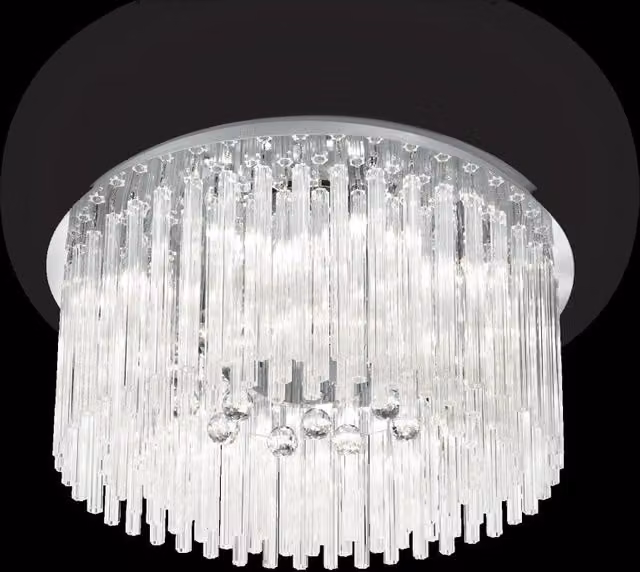 Vibio, Lampada da Soffitto, Argento