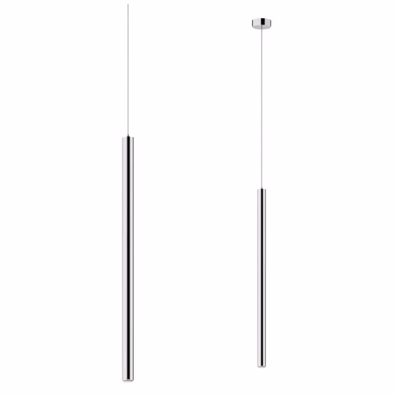 Plafoniera Luce a sospensione Luce per interni Tuba argento Zuma Line Loya P0461-01A-F4F4