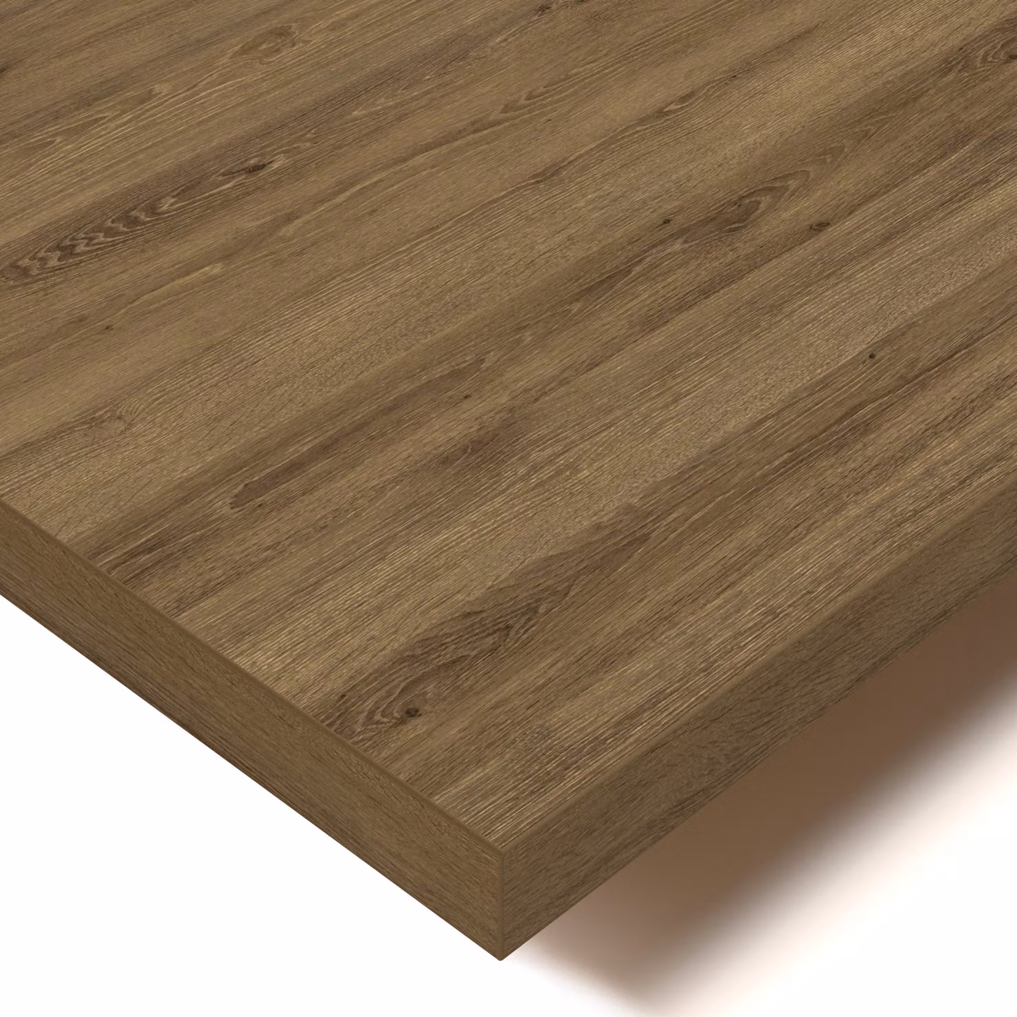 POKAR Piano da tavolo 2,5 cm Piano da tavolo per scrivania, dimensioni:120x80, colore:Rovere Davos