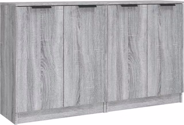 Credenze 2 pz | Madia | Buffet da pranzo | Armadio da pranzo Grigio Sonoma 60x30x70 cm in Legno Multistrato