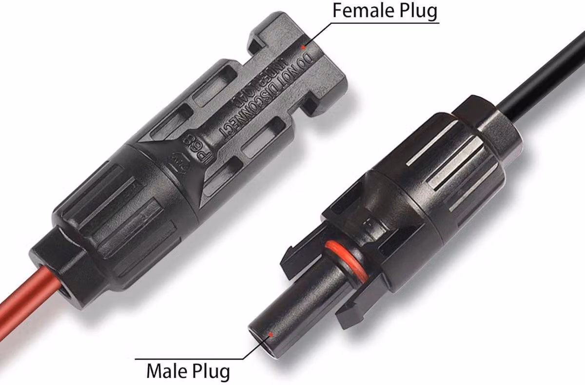 Cavo adattatore XT60 per pannelli solari, calibro 12AWG - Connettore impermeabile da 1,5 metri per generatori solari portatili