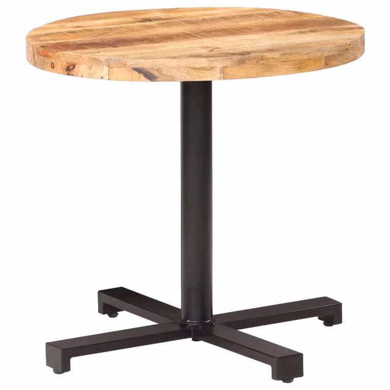 Maison Exclusive - Tavolo da bistrot rotondo, diametro 80x75 cm, legno di mango grezzo