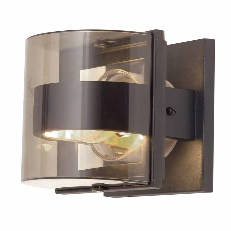 Applique da esterno moderna color grafite E27 60W Frida Elstead