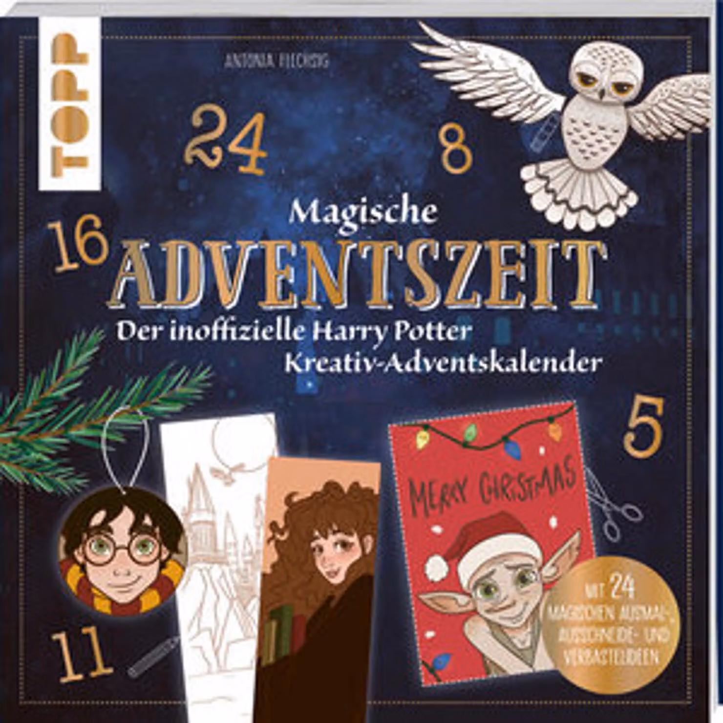 Tempo di Avvento magico. Il calendario dell'Avvento creativo non ufficiale di Harry Potter. Libro del calendario dell'Avvento: con 24 idee magiche da colorare, ritagliare e creare