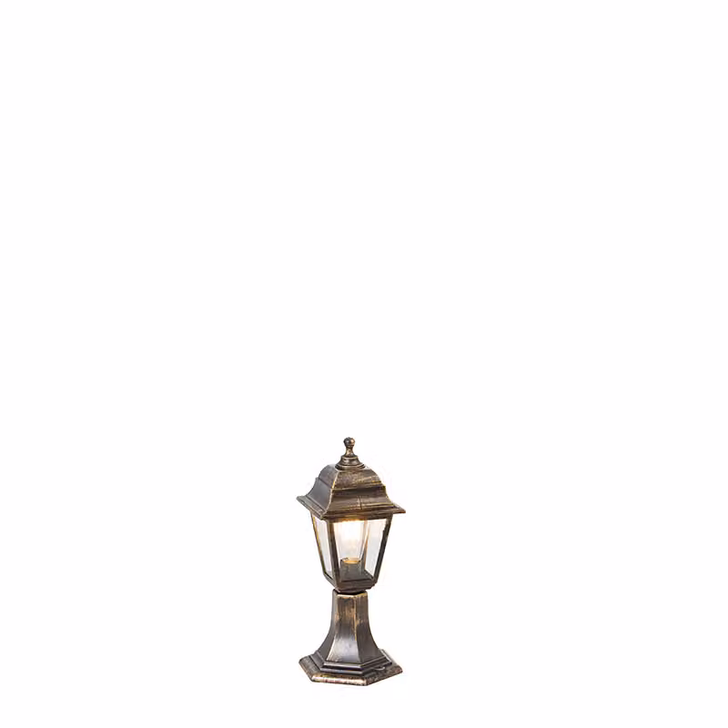 Asta da esterno classica dorata 44 cm IP44 Capitale