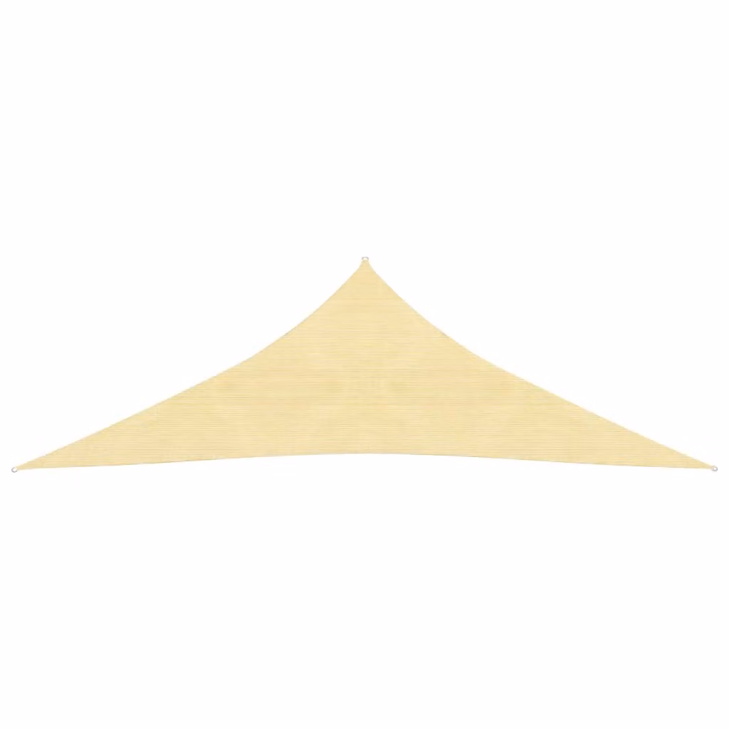 The Living Store Tenda da sole 160 g/m² Beige 3,5x3,5x4,9 m HDPE