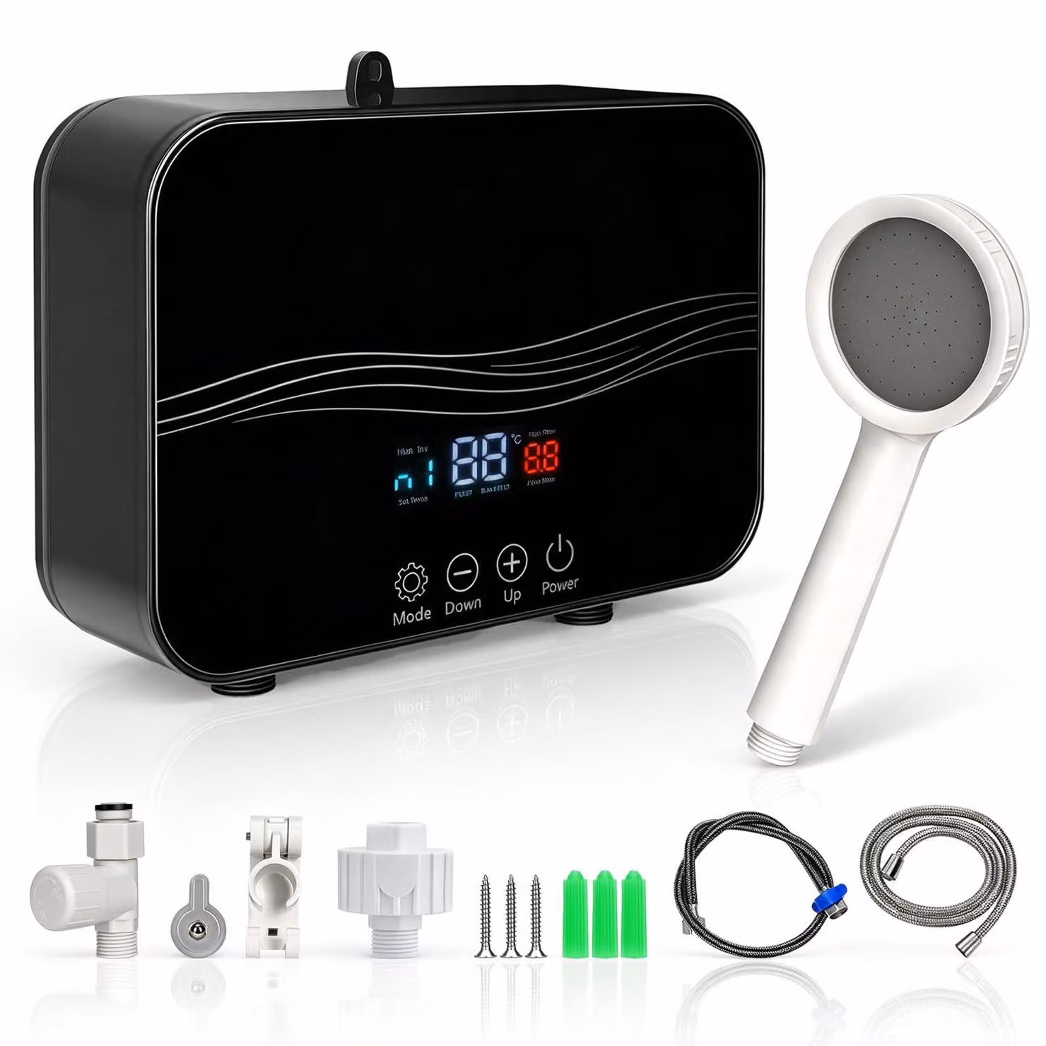 Scaldabagno elettrico a flusso continuo, 6000 W - 220 V - Senza serbatoio