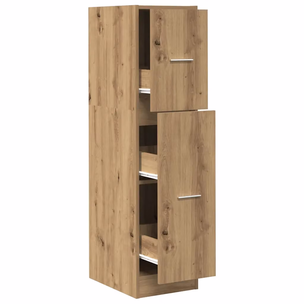 Armadietto da farmacia a parete vidaXL in legno rovere marrone L/P/H: 30 x 41 x 118 cm