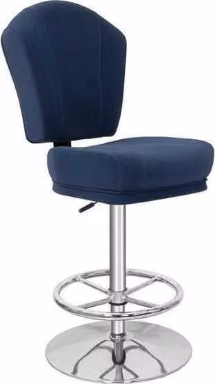 Modern Barhocker Stuhl Designer Metall Esszimmerstuhl Hocker Bar Blau