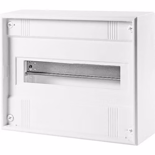 Quadro di distribuzione piccolo ''VISION12+2'' montato a parete, con terminale a innesto, 1 fila, 305x250x99mm