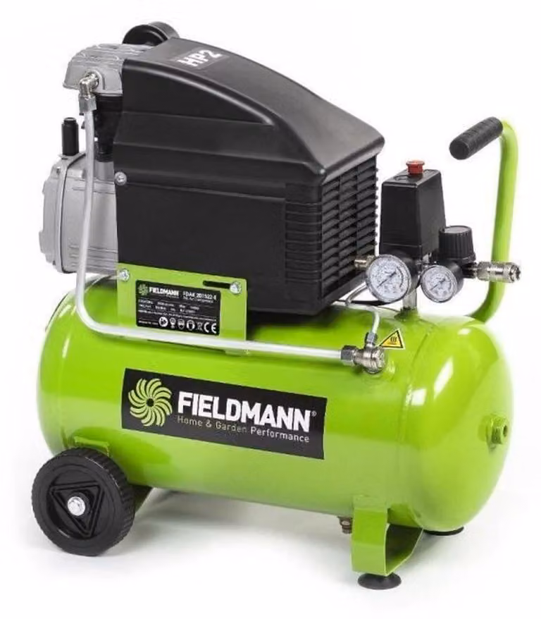 FIELDMANN FDAK 201522-E Compressore d'aria, potenza assorbita: 1500 W, potenza nominale: 2800 giri/min, volume del contenitore: 24 L, pressione massima: 8 bar
