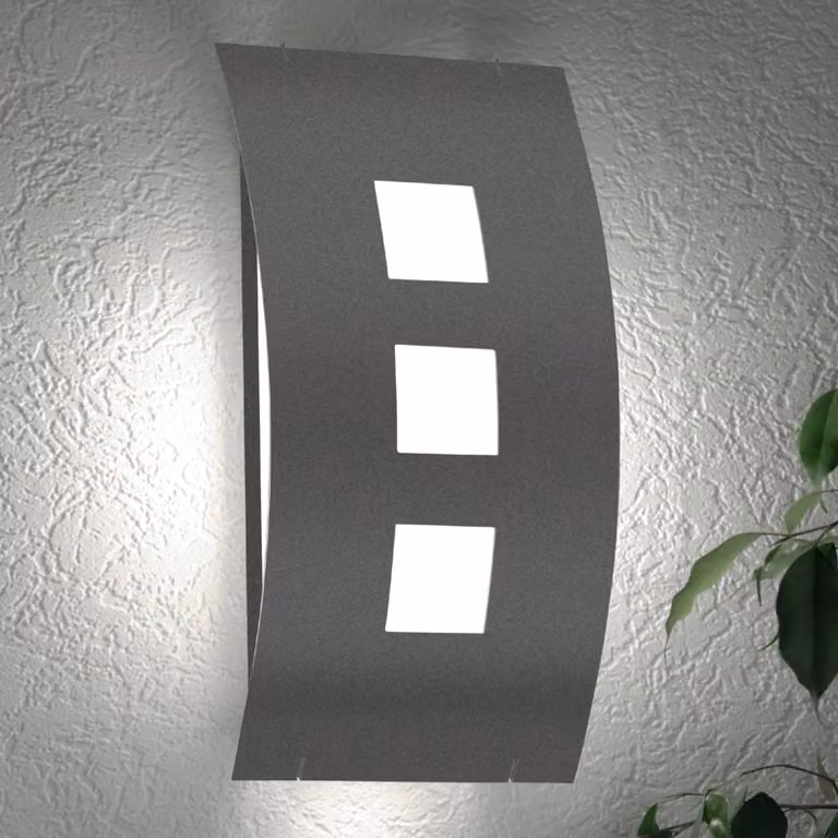 CMD Applique da esterni GRAAL, Alluminio / Grigio / Zincato, Metallo, Moderno, Applique da esterni