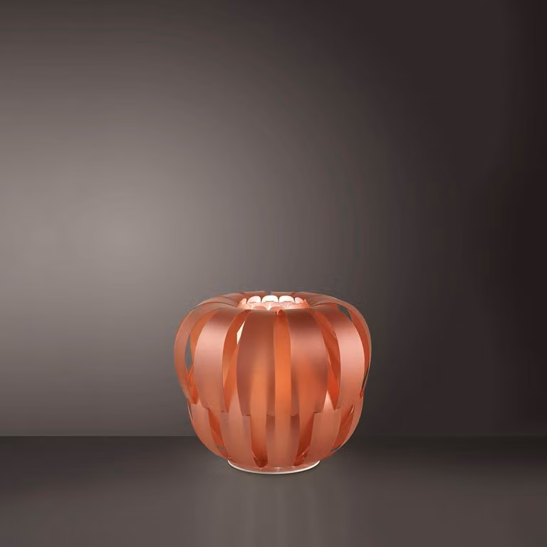 Lampada Da Scrivania Moderna Queen Polilux ® Rame E Metallo Bianco 1 Luce E27