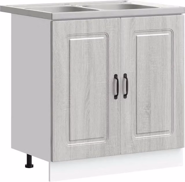 Pensile da cucina | Mobile da cucina Kalmar Grigio Sonoma 80 x 46 x 81,5 cm