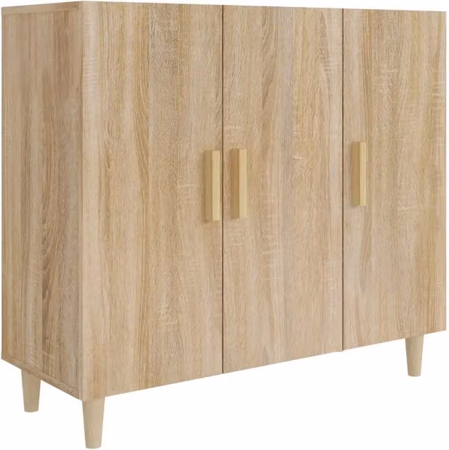 Credenza | Madia | Buffet da pranzo | Armadio da pranzo Rovere Sonoma 90x34x80 cm in Legno Multistrato