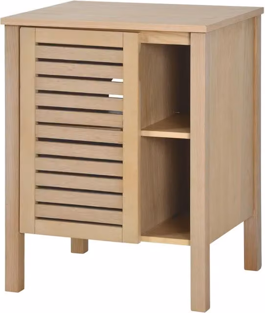 Mobile da bagno a terra HOMESIGHT Talix in rovere con anta e ripiani aperti L 60 x H 78 x P 50 cm