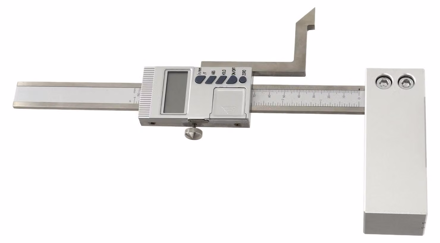 Misuratore digitale di altezza con base magnetica, schermo LCD, strumento di misura elettronico, uscita SPC 0–150 mm