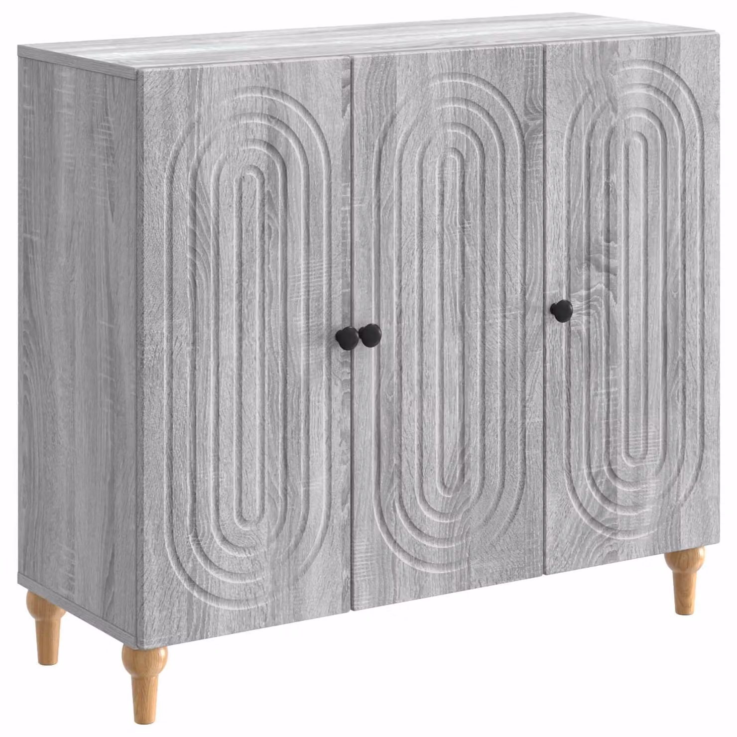 Credenza Grigio Sonoma 89 x 34,5 x 80 cm Legno ingegnerizzato