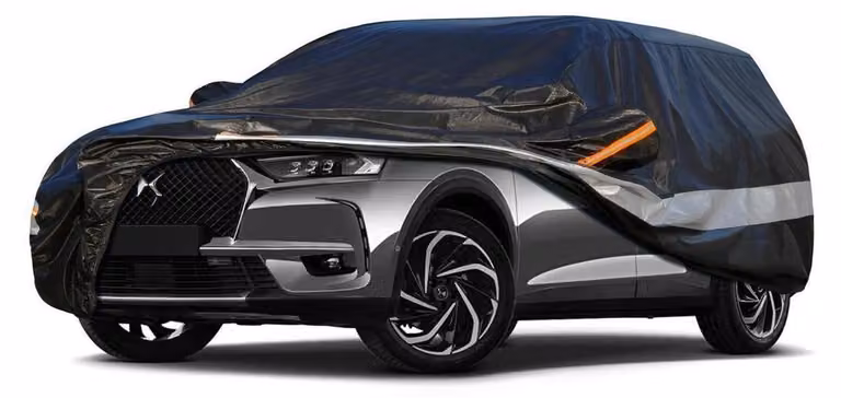 Copertura per auto, 10 strati, impermeabile e traspirante, per DS DS7 (2017-2023), colore nero