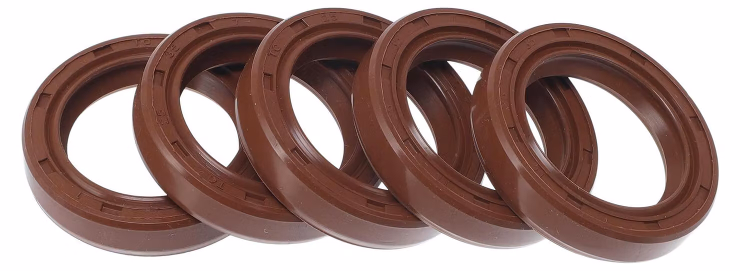 Guarnizione a labbro singolo TC, 25x35x7 mm, in FKM, confezione da 5 pezzi