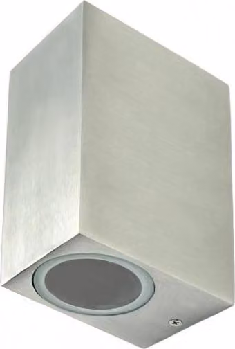 Applique da giardino Boston 2xGU10 IP44 acciaio inox Goldlux