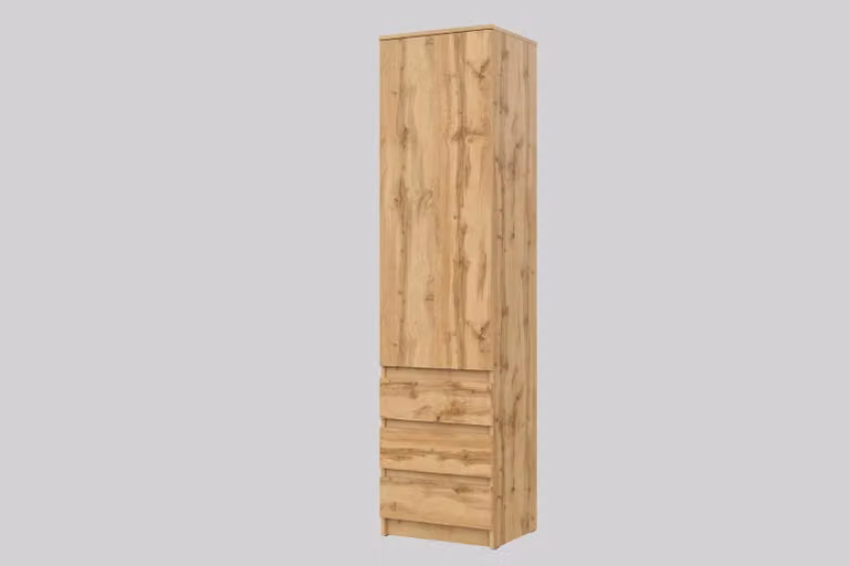 armadio "Raumhirsch", modello "Wotan", in legno di quercia, dimensioni 50x203x43 cm