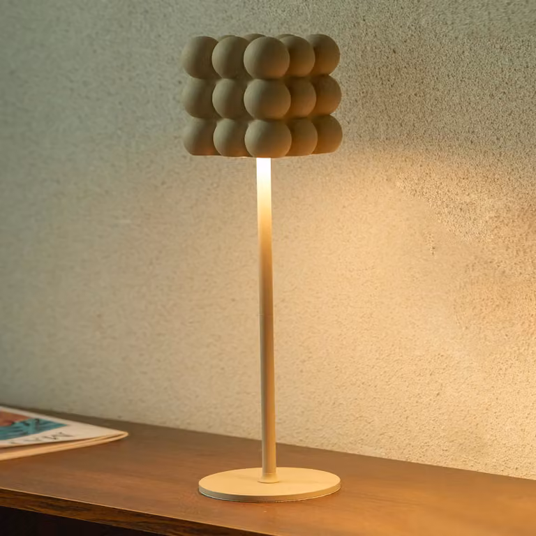 Lampada da tavolo a LED, senza fili, con dimmer, batteria da 4000 mAh