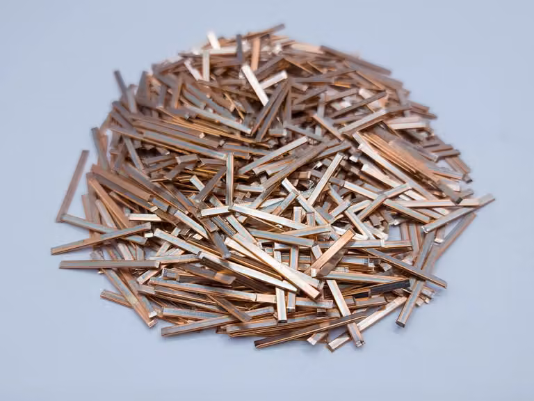 Rame Cu 99,9 in pezzi, peso: 500 g