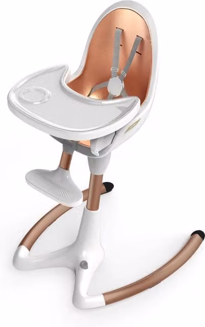 Sedia da pranzo per bambini regolabile con vassoio ¨C Minimal ¨C Bianco
