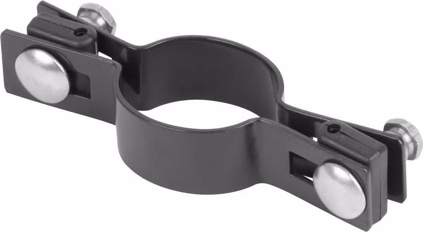 Morsetto Strend Pro EUROSTANDARD, 48 mm, intermedio, antracite, Zn+PVC, RAL7016, per palo rotondo