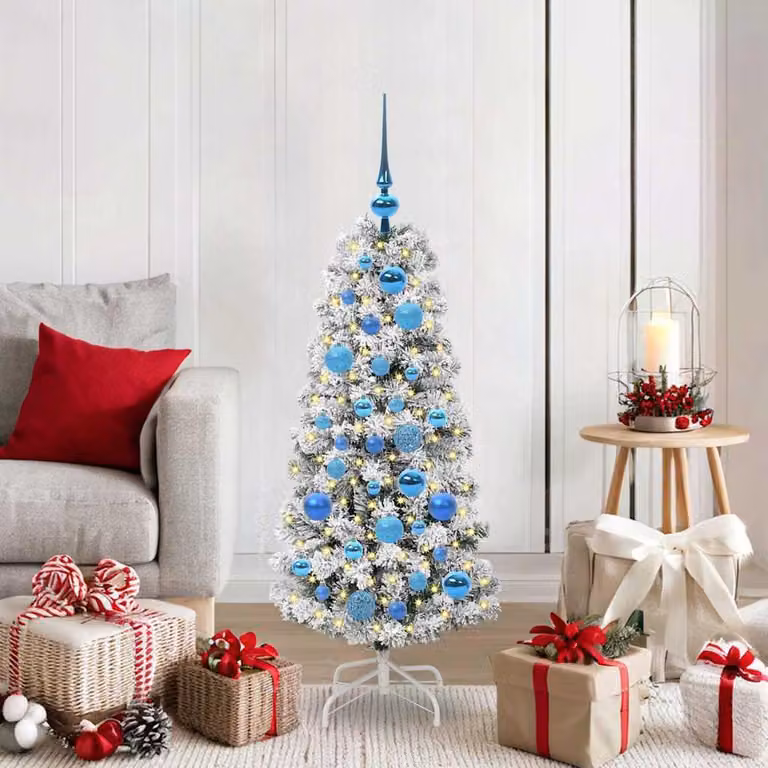 Maison Exclusive - Albero di Natale artificiale pieghevole verde e bianco 120 cm