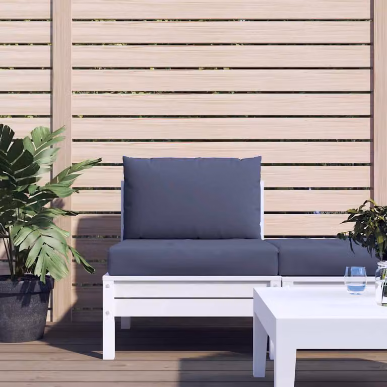 vidaXL Set di 2 Cuscini per Pallet Quadrati in Poliestere Blu, Idrorepellenti e Resistenti ai Raggi UV, L/P: 60 x 60 cm