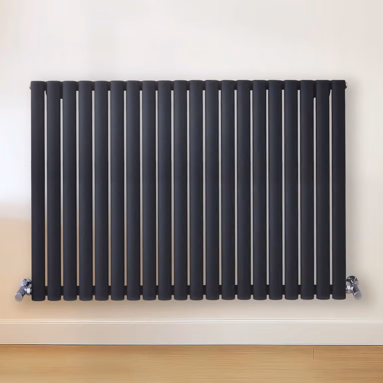 Radiatore di Design Orizzontale Grigio (Carbon Grigio) - 800mm x 1180mm - Pannello Doppio  - Revive