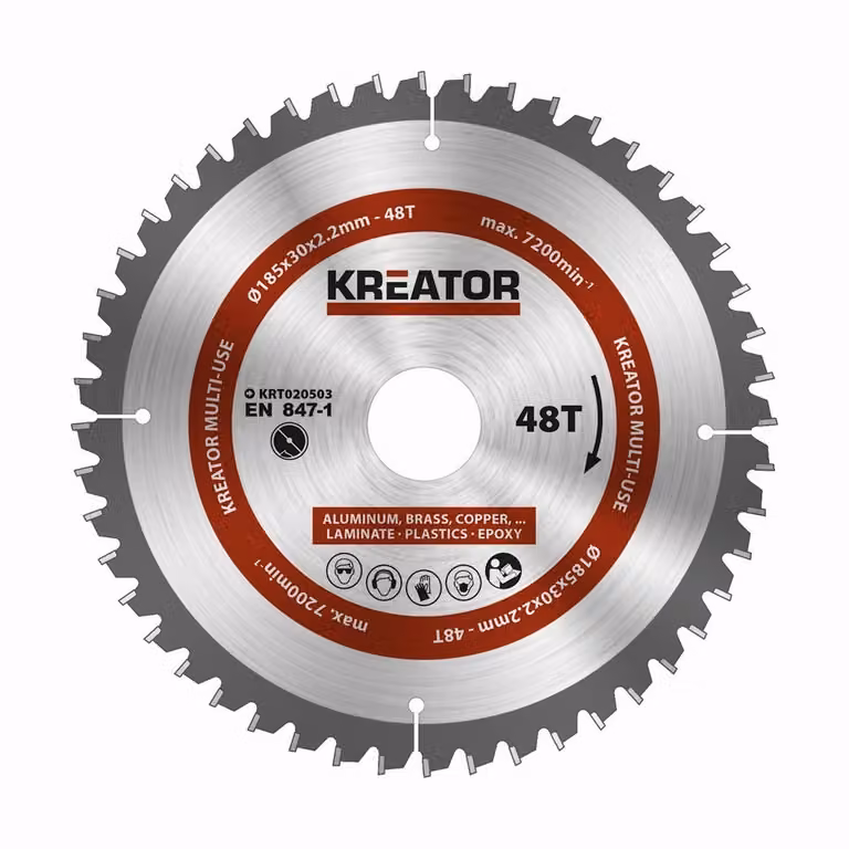 1 lama per sega circolare 185 mm 2,2 mm 48 denti - alesaggio 30 mm