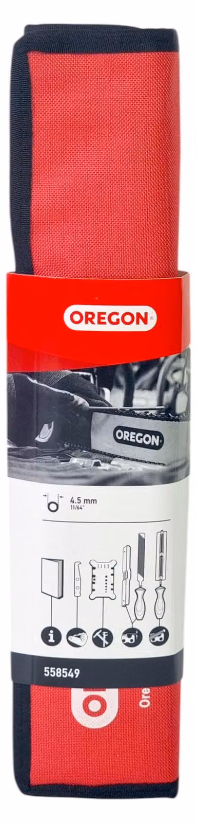 Set di affilatura Oregon 4,5 mm 11/64 " per tutte le catene di seghe 3/8" hobby-mini Picco passo 1,1 mm Codice 558549
