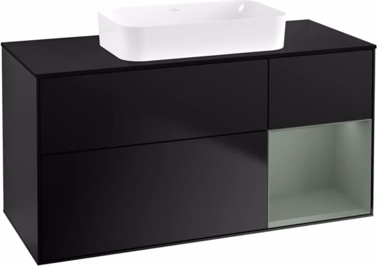 Mobiletto V&B Finion 120x60 cm, Reg re Oli. m Lac, bla m Lac